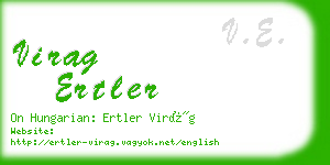 virag ertler business card